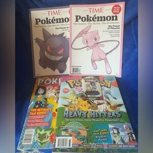TIME Pokémon Special Edition Magazines- Gengar & Mew plus 2 activity books!